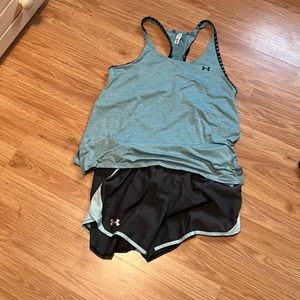UA tank and shorts